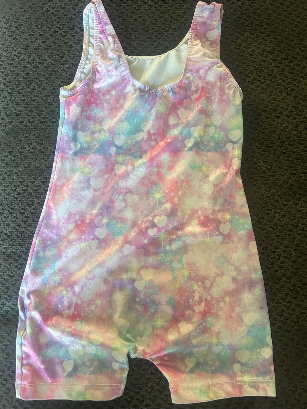 Target Girls' Pastel Galaxy Heart Leotard - Pink, Purple,
